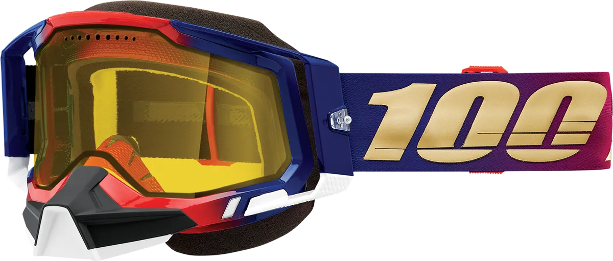 100% Racecraft 2 Snow Goggles - United - Yellow 50011-00006