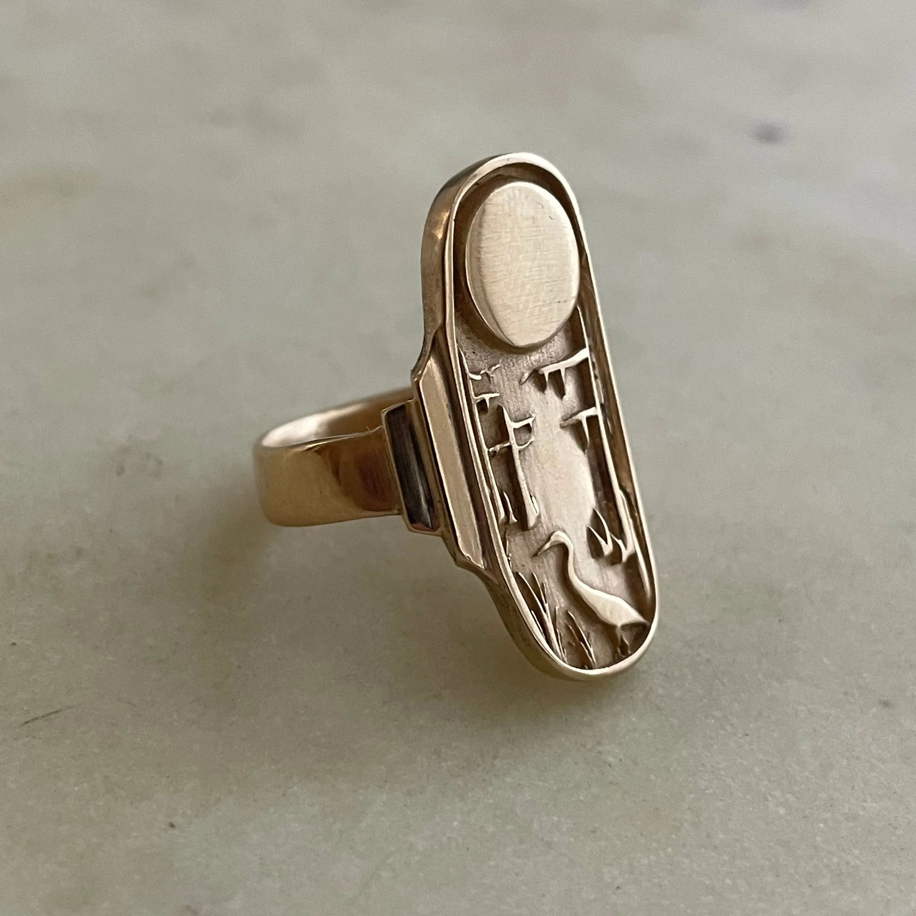 14K GOLD LOUISIANA WILD STATEMENT RING