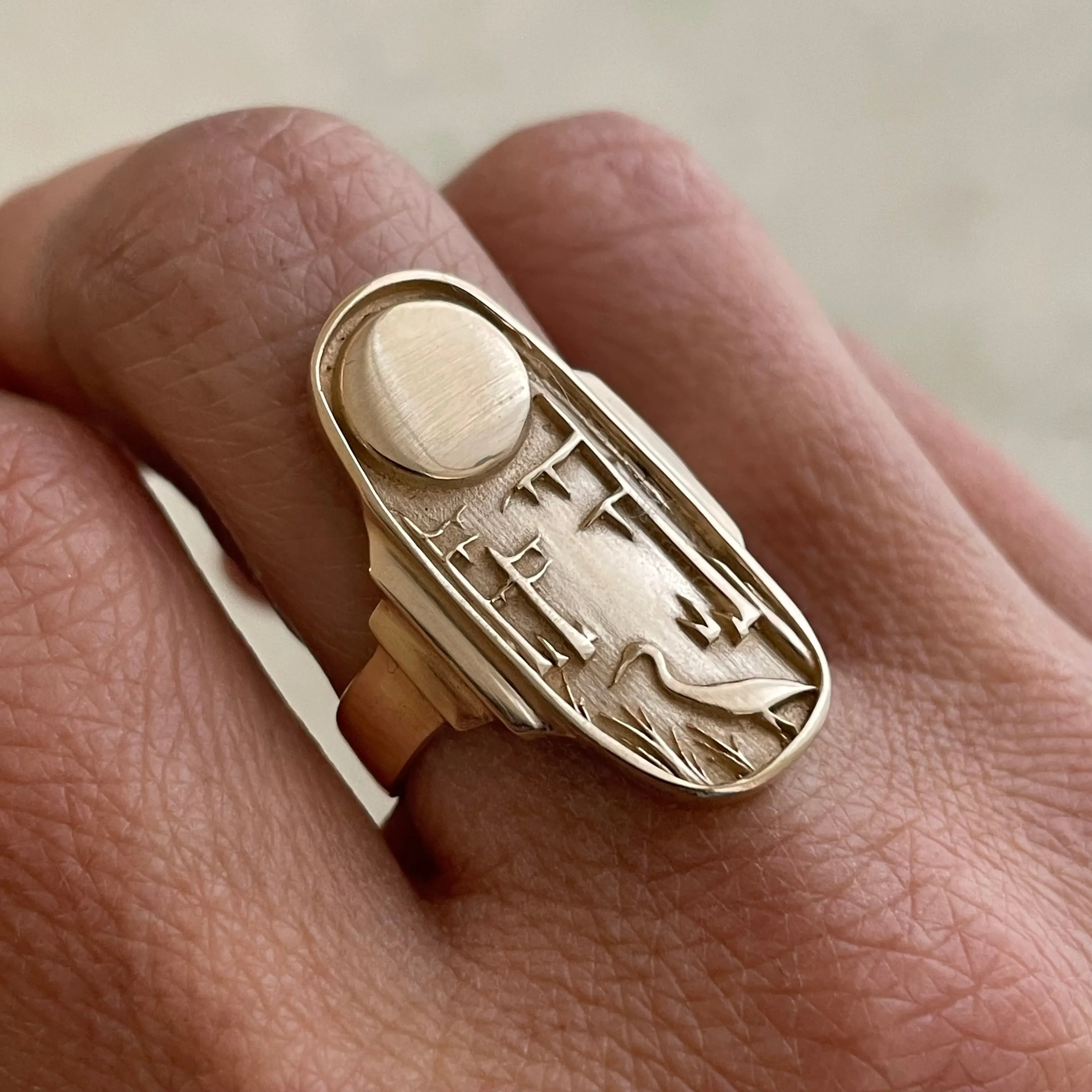 14K GOLD LOUISIANA WILD STATEMENT RING