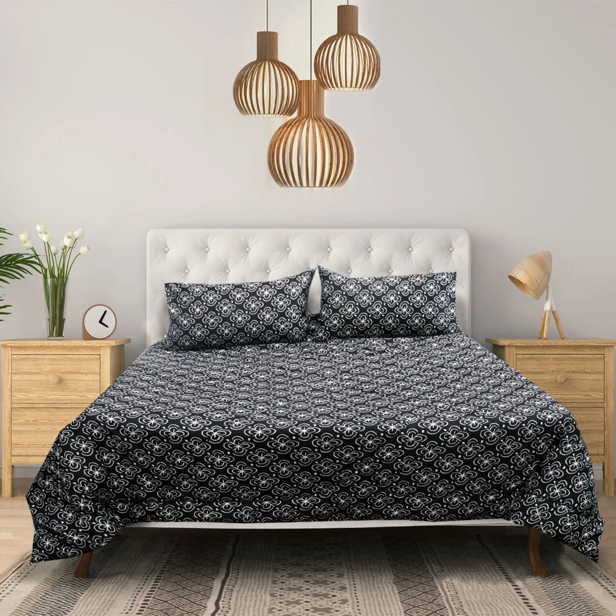 3 Pce Botanica Printed | Comforter Set | Rosebud | Queen/King