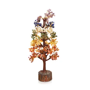 7 Chakra Tree - 16 x 3.5 Inches | Gemstone Tree/ Vastu Tree for Home