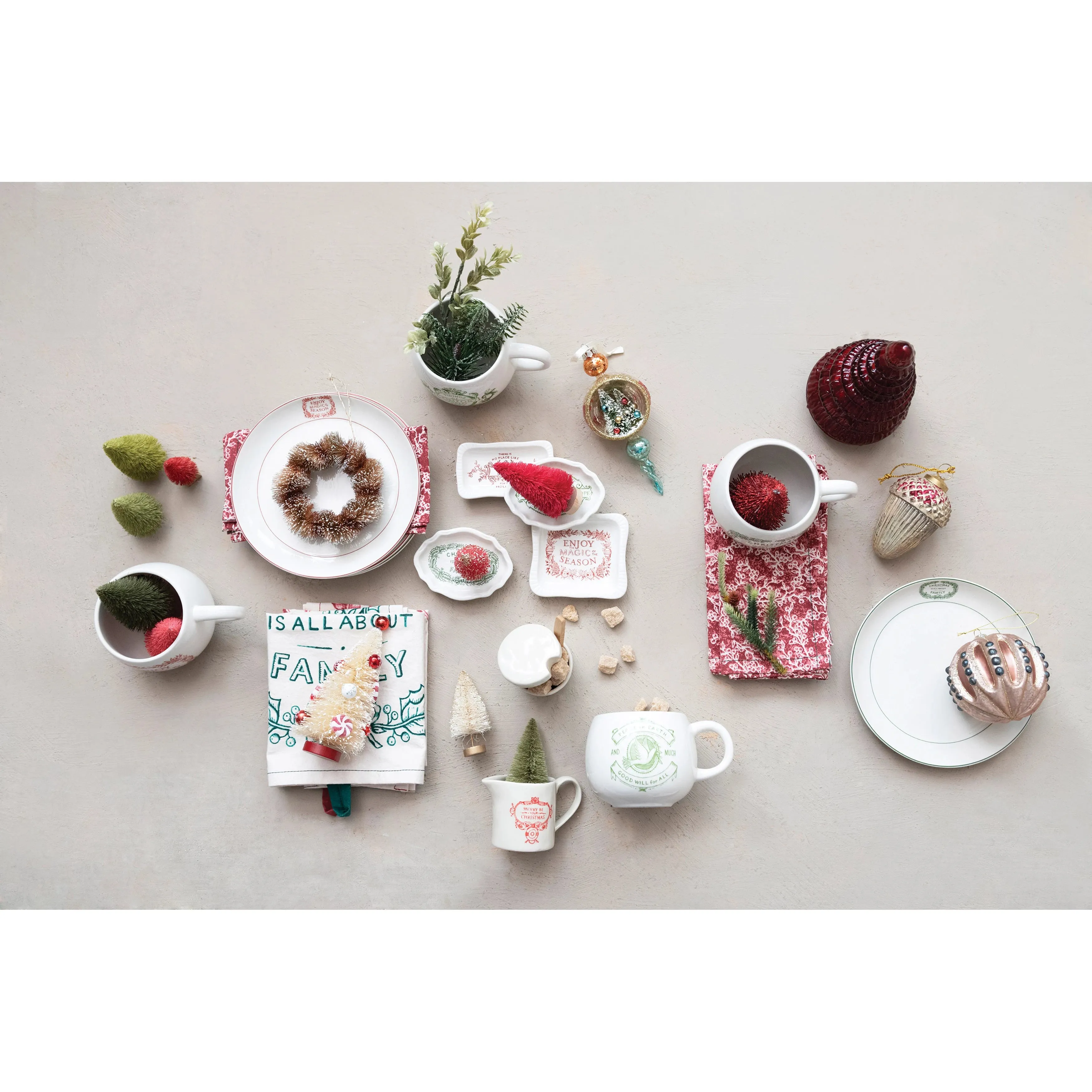 8" HOLIDAY PLATE WITH SAYING