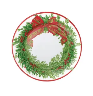 Boxwood Wreath Salad/Dessert Plate
