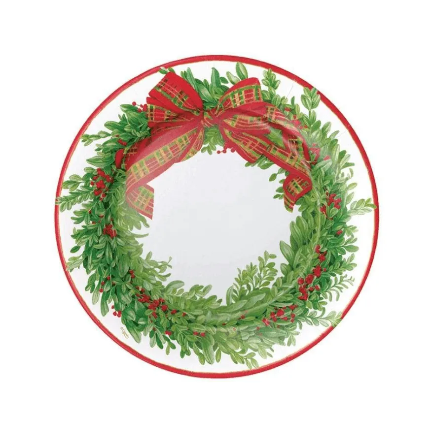 Boxwood Wreath Salad/Dessert Plate