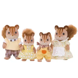 Calico Critters Walnut Squirrel (Hazelnut Chipmunk) Family