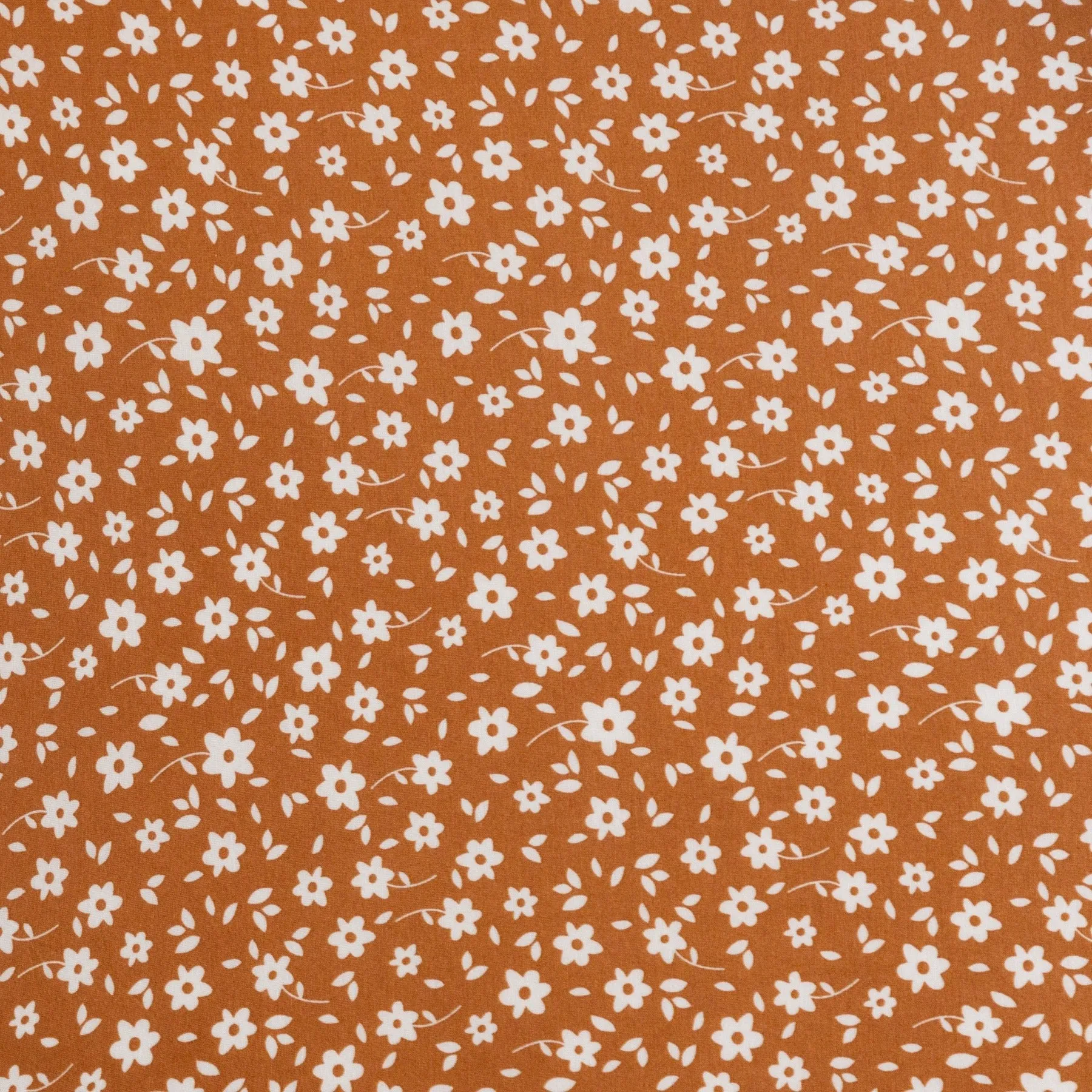 Camel Floral Twin Sheet With Pillow Case