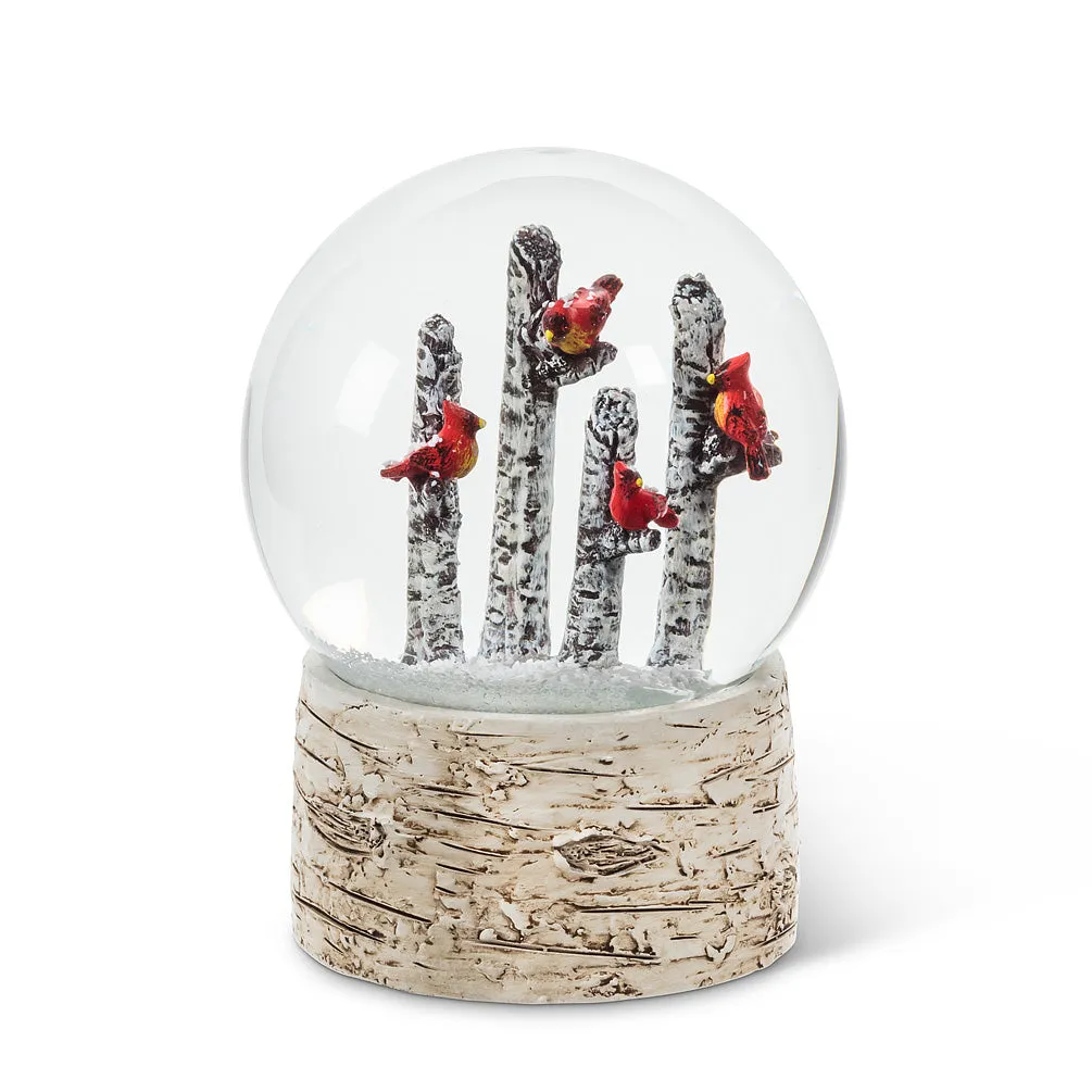 Cardinals on Trees Snow Globe