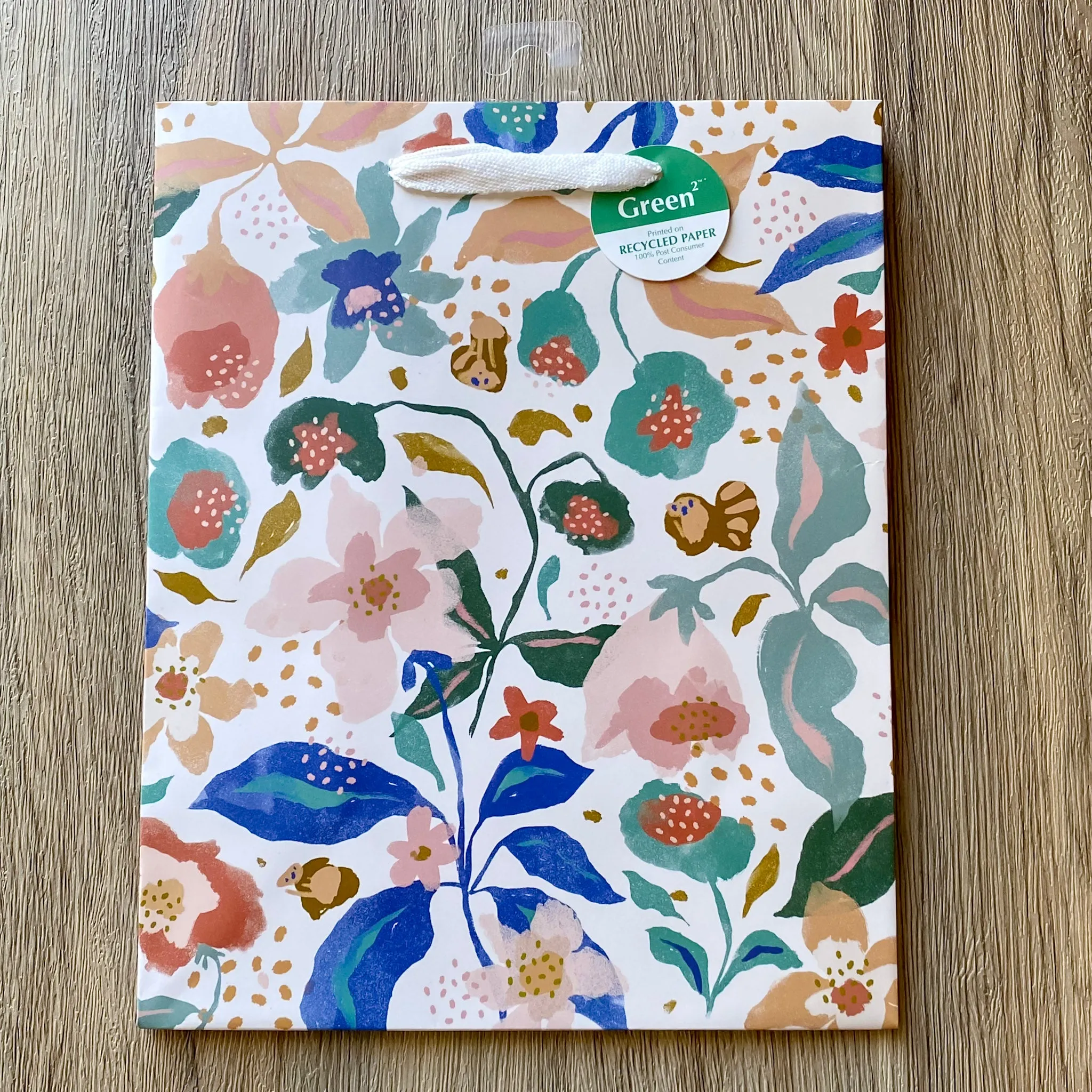 Citrus Floral Print Medium Gift Bag