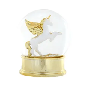 Cody Foster Gold Unicorn Snow Globe
