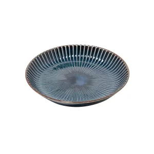 Concept Japan Yohen Sendan Ceramic Deep Plate Navy 22.5cm
