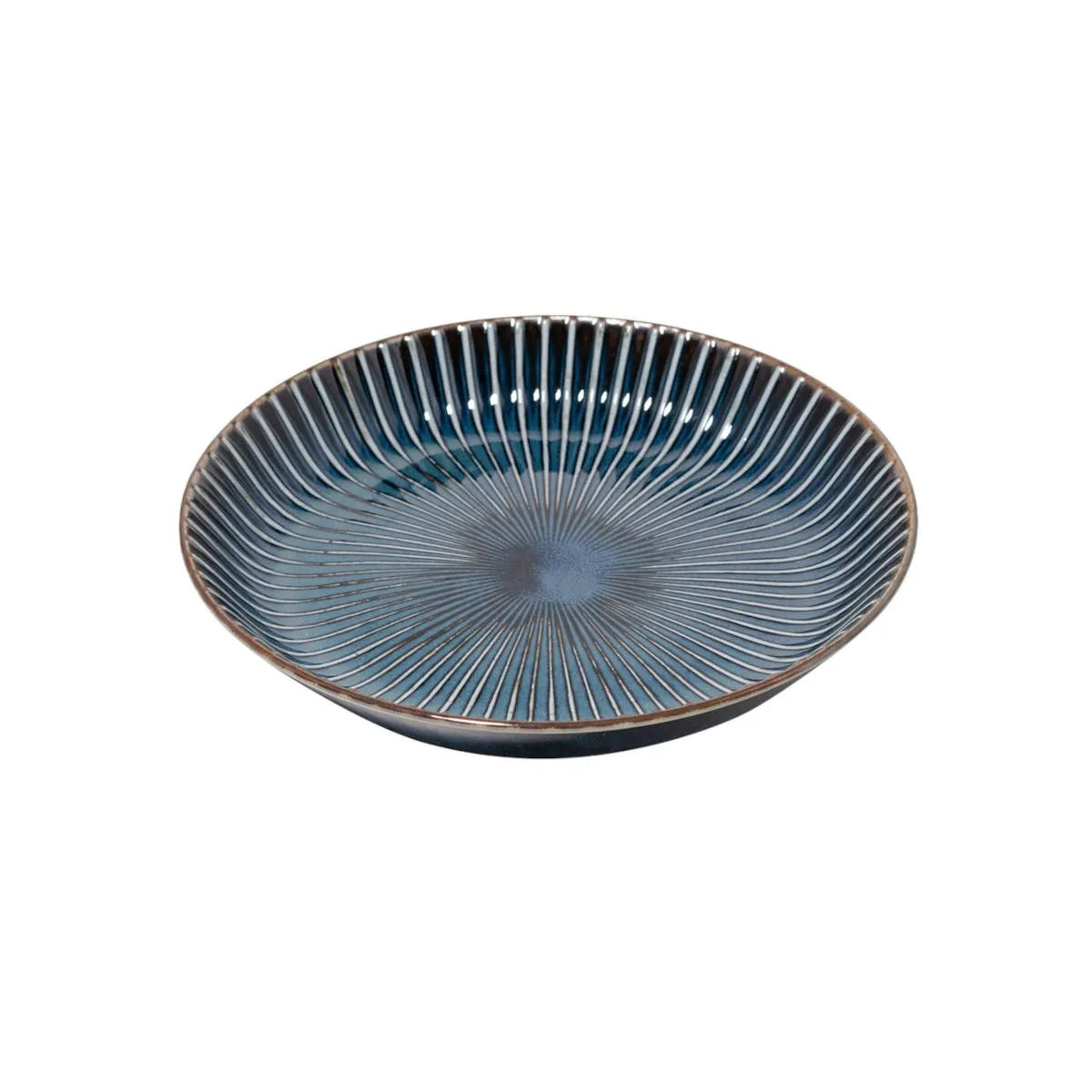 Concept Japan Yohen Sendan Ceramic Deep Plate Navy 22.5cm