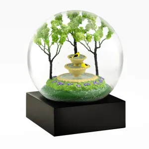 CoolSnowGlobes - Goldfinch Fountain Snow Globe