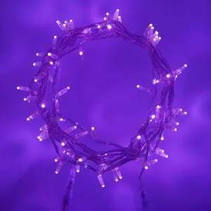 Core Connect 40m 400 Purple Connectable Fairy Lights Clear Cable