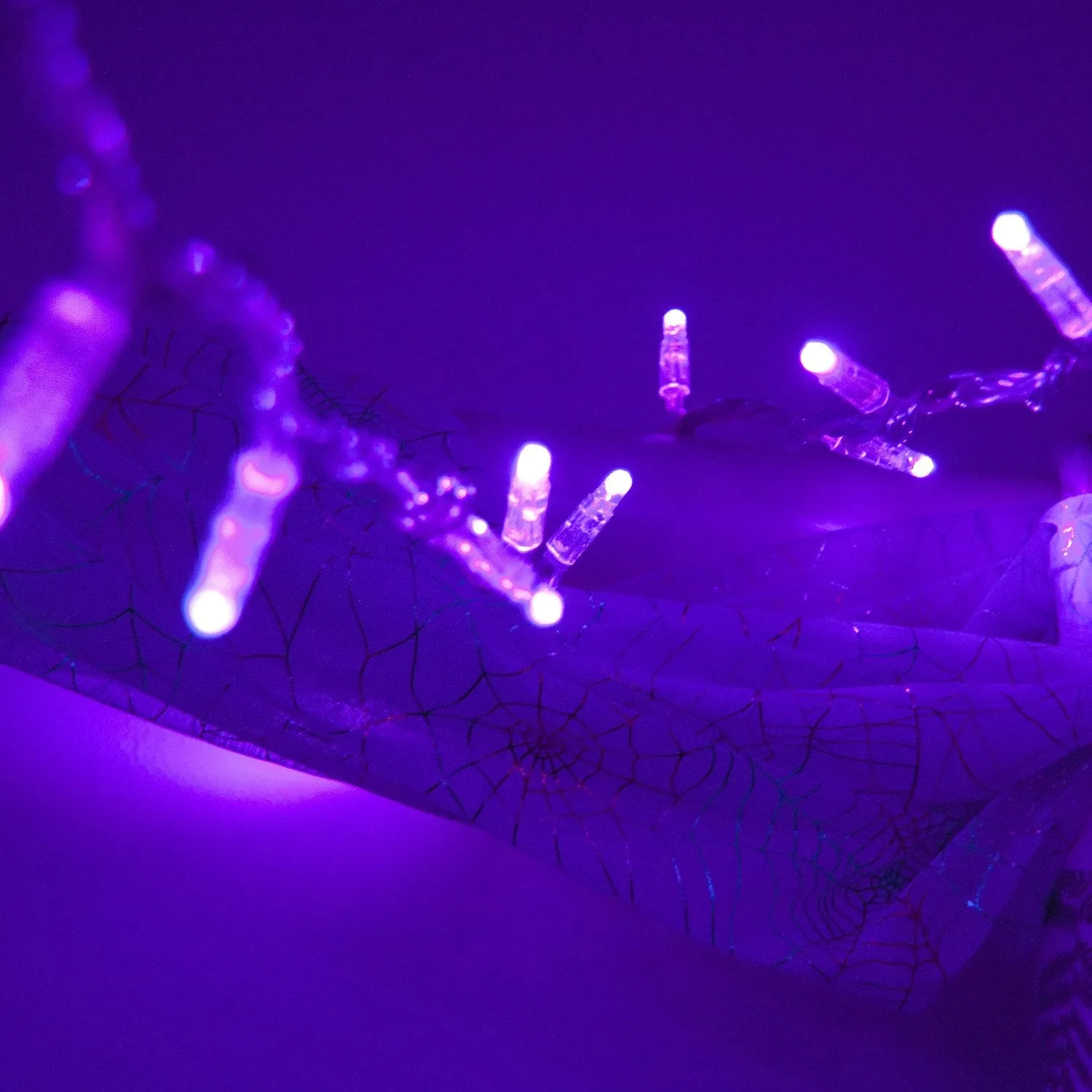 Core Connect 40m 400 Purple Connectable Fairy Lights Clear Cable