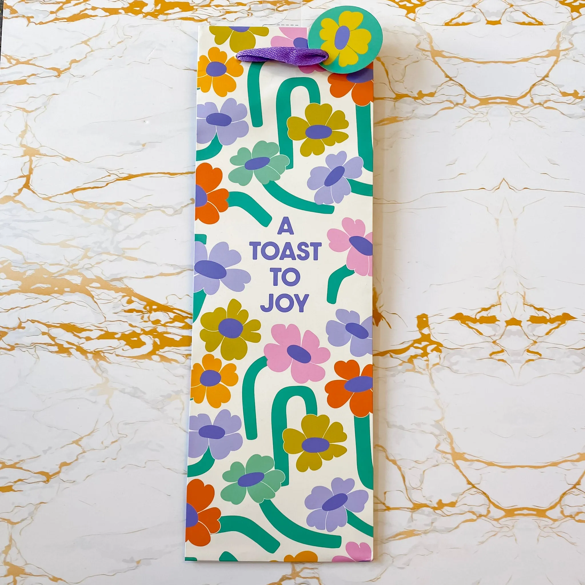 Cosmic Flowers A Toast To Joy Wine Bag