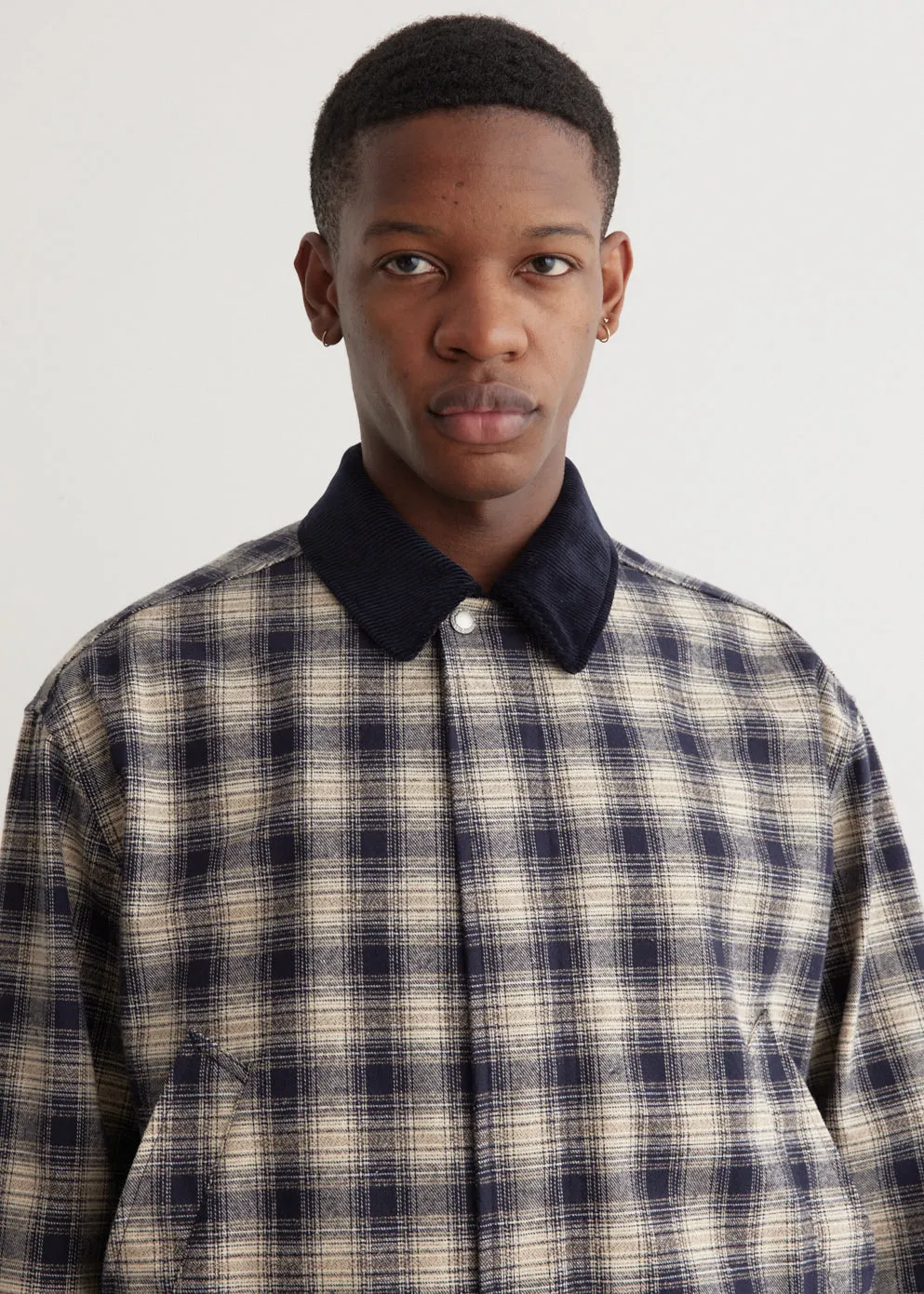 Cotton Flannel Check Jacket