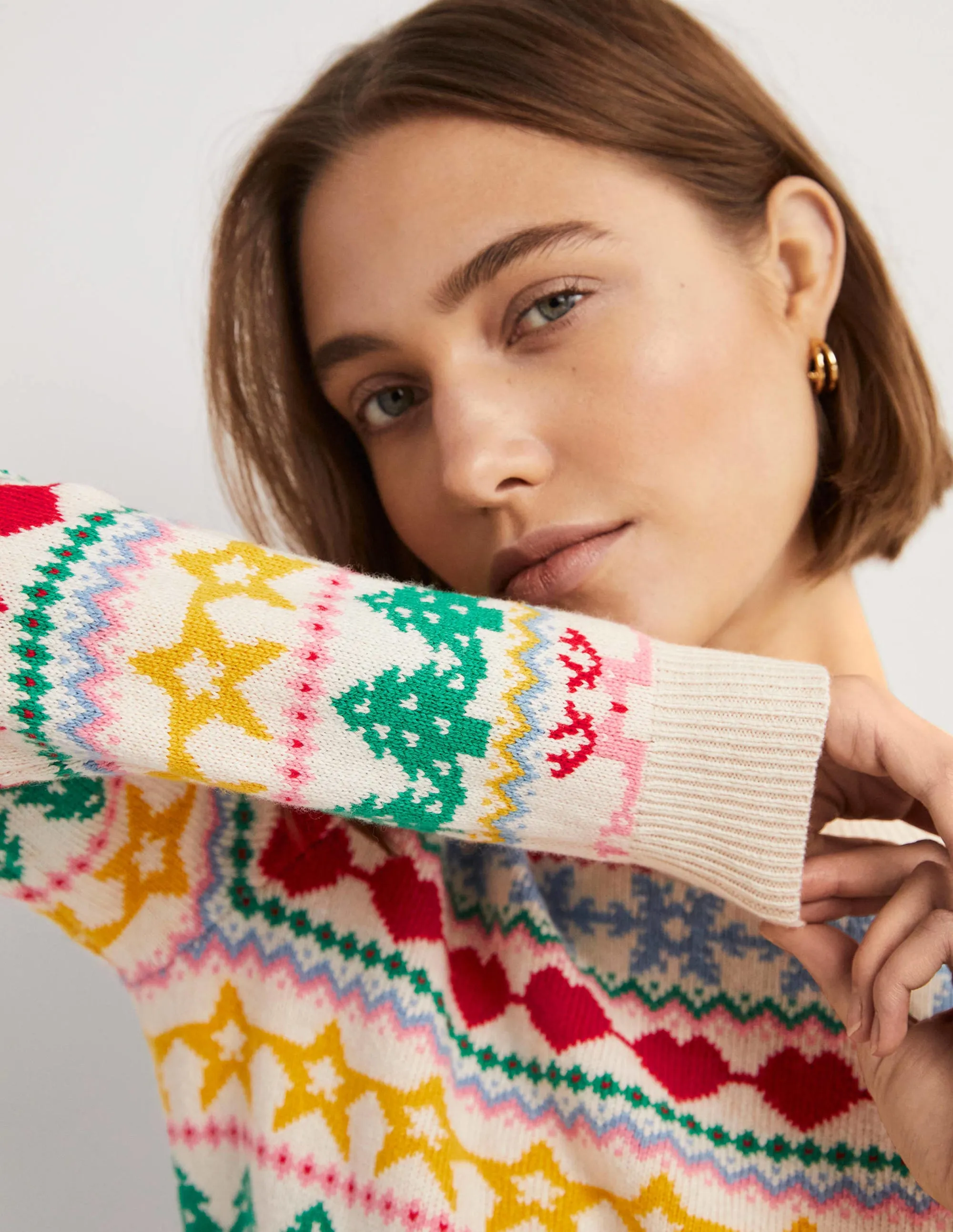 Festive Fair Isle Christmas Jumper-Multi Christmas Fair Isle