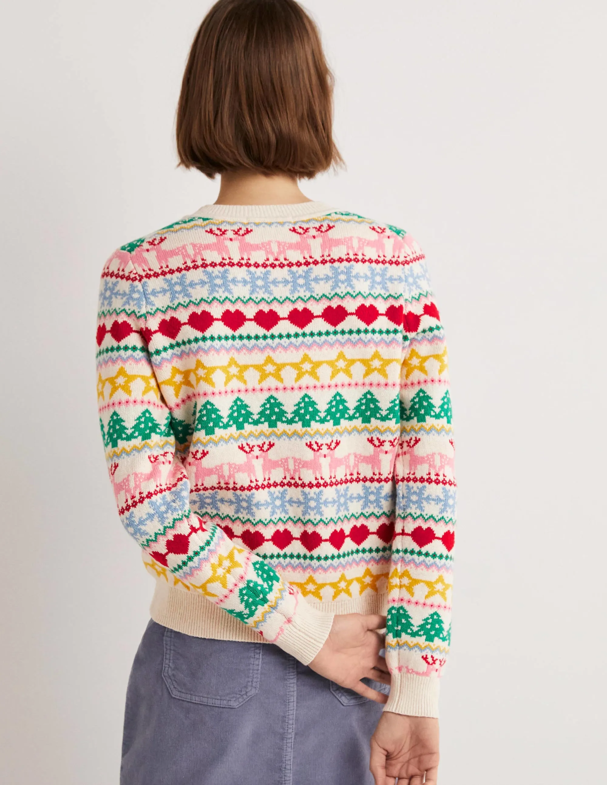 Festive Fair Isle Christmas Jumper-Multi Christmas Fair Isle