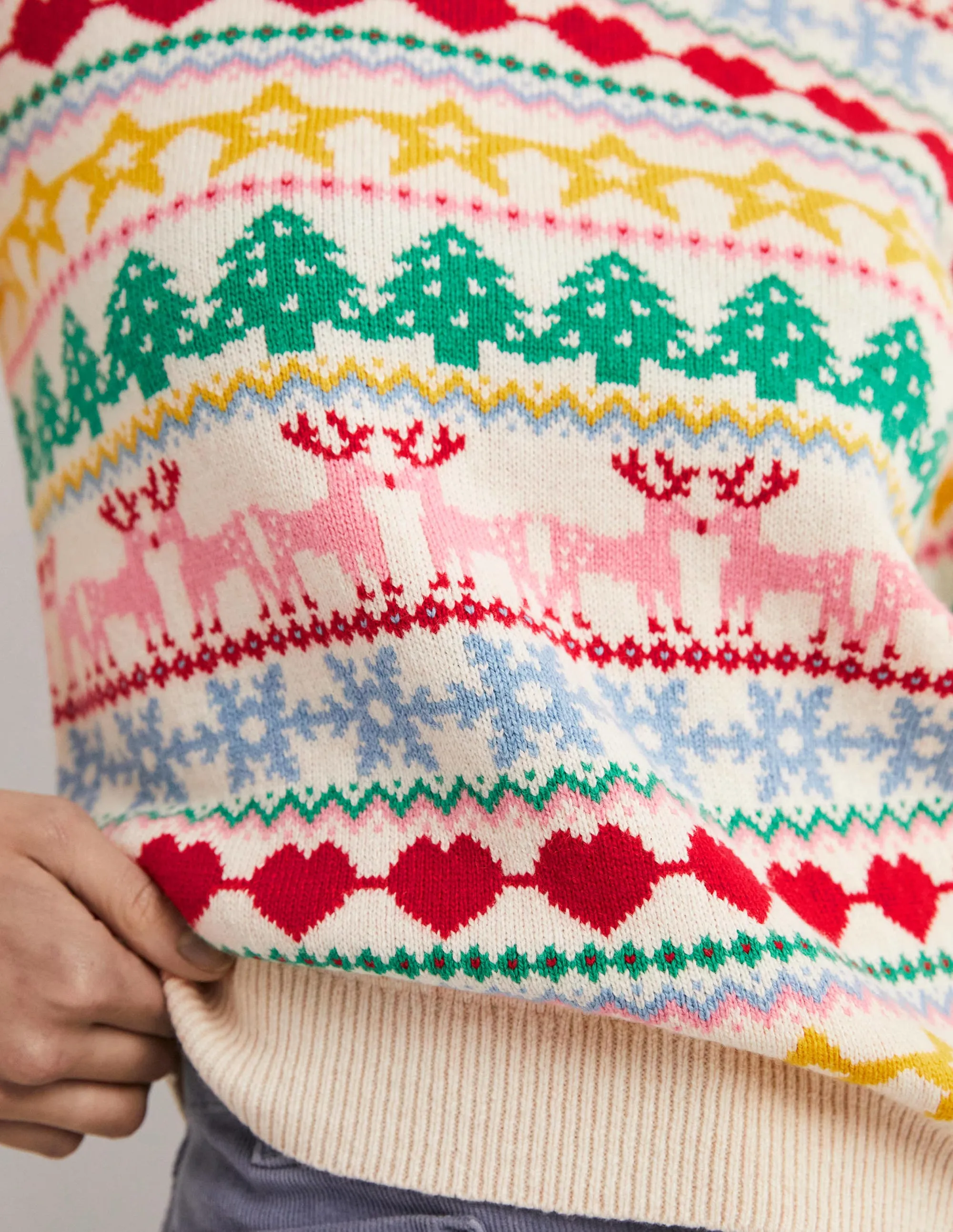 Festive Fair Isle Christmas Jumper-Multi Christmas Fair Isle