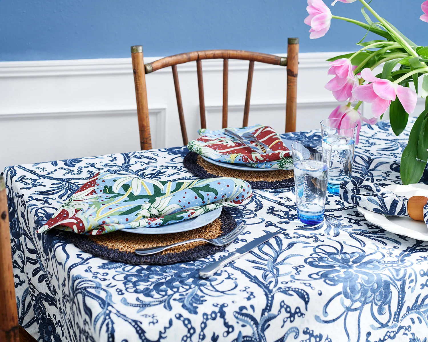 Flannel Flower Sky Napkins (set of 2)