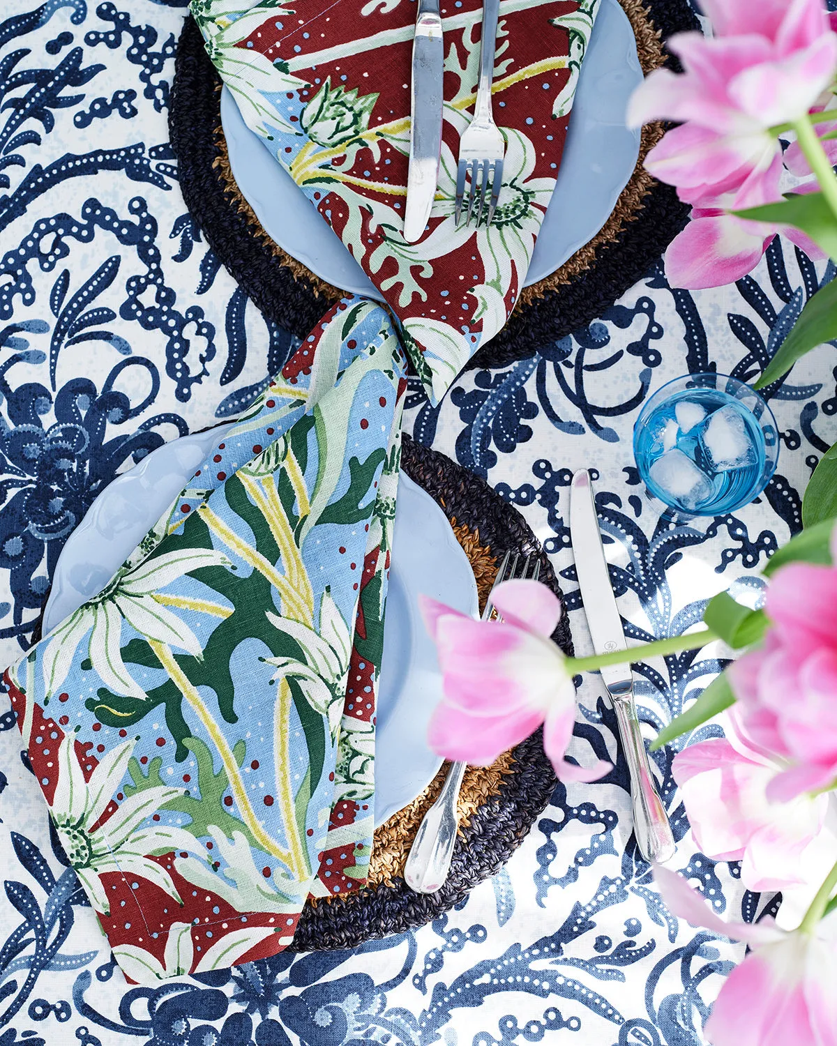 Flannel Flower Sky Napkins (set of 2)