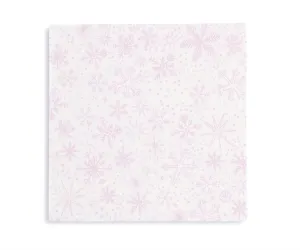 Frosted Pink Snowflake Large Napkins