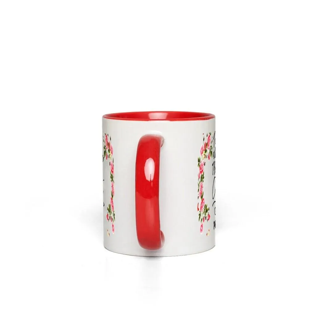 I Can Do All Things Through Christ Accent Mugs || Christmas Mug