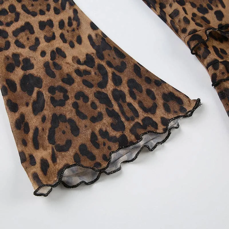 LEOPARD PRINT COVER UP TOP