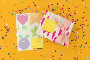 Neon Gift Tag Stickers