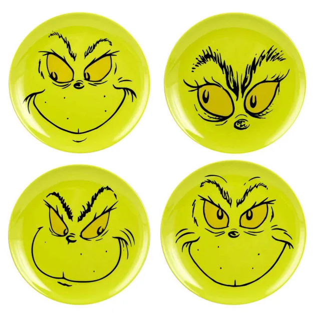 "The Grinch" Plates Set of 4