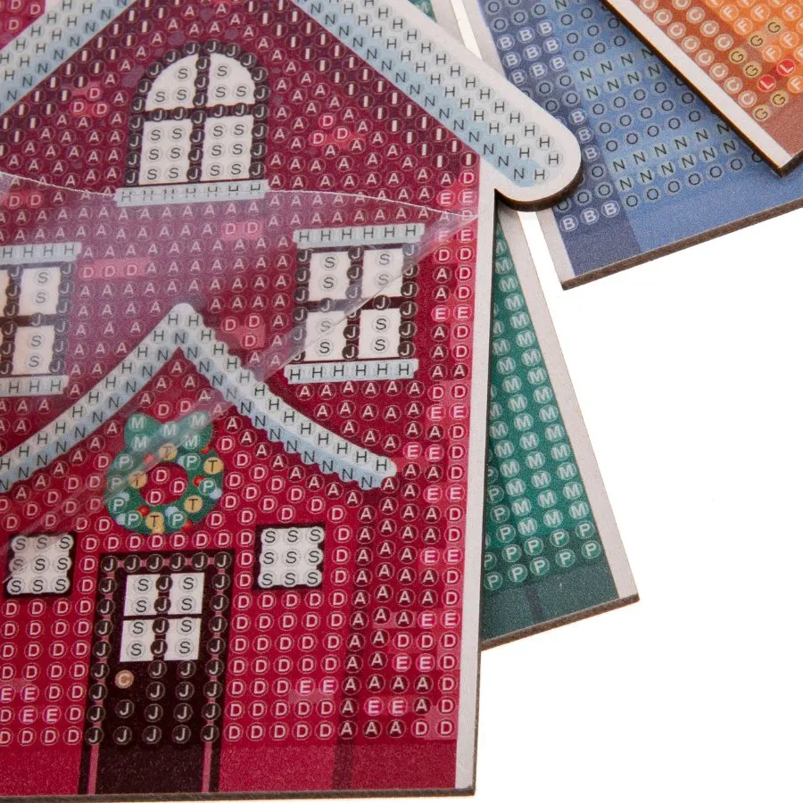 "Winter Village" 3D Crystal Art Scene