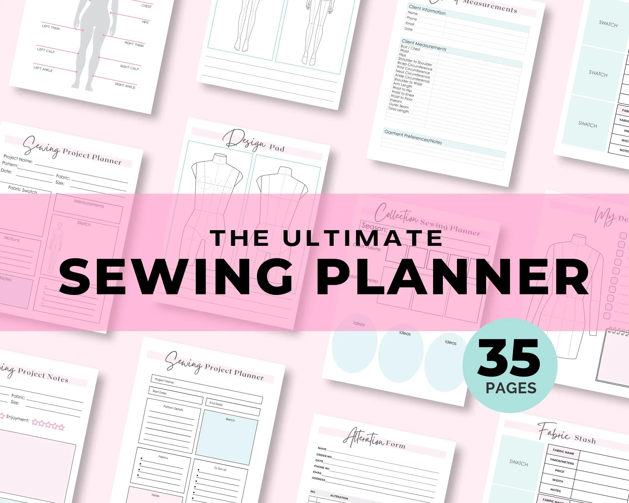 Sewing Planner Printable Sheets