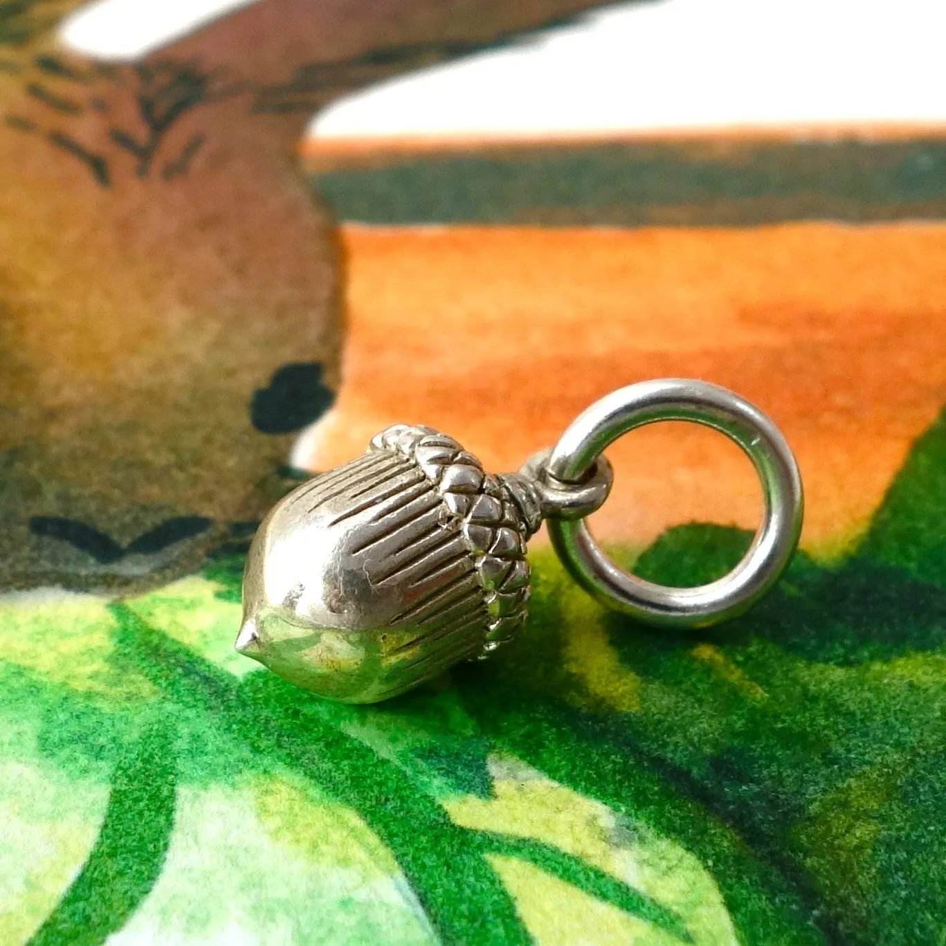 Silver Acorn Necklace by Joy Everley