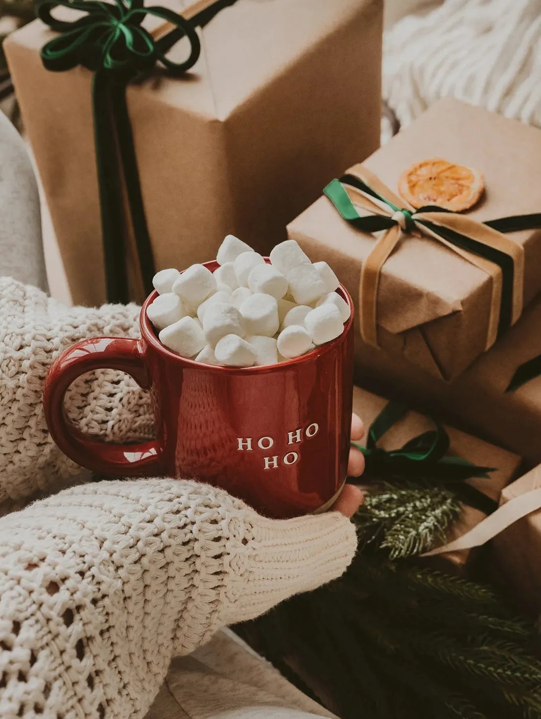 Stoneware Coffee Mug - Ho Ho Ho