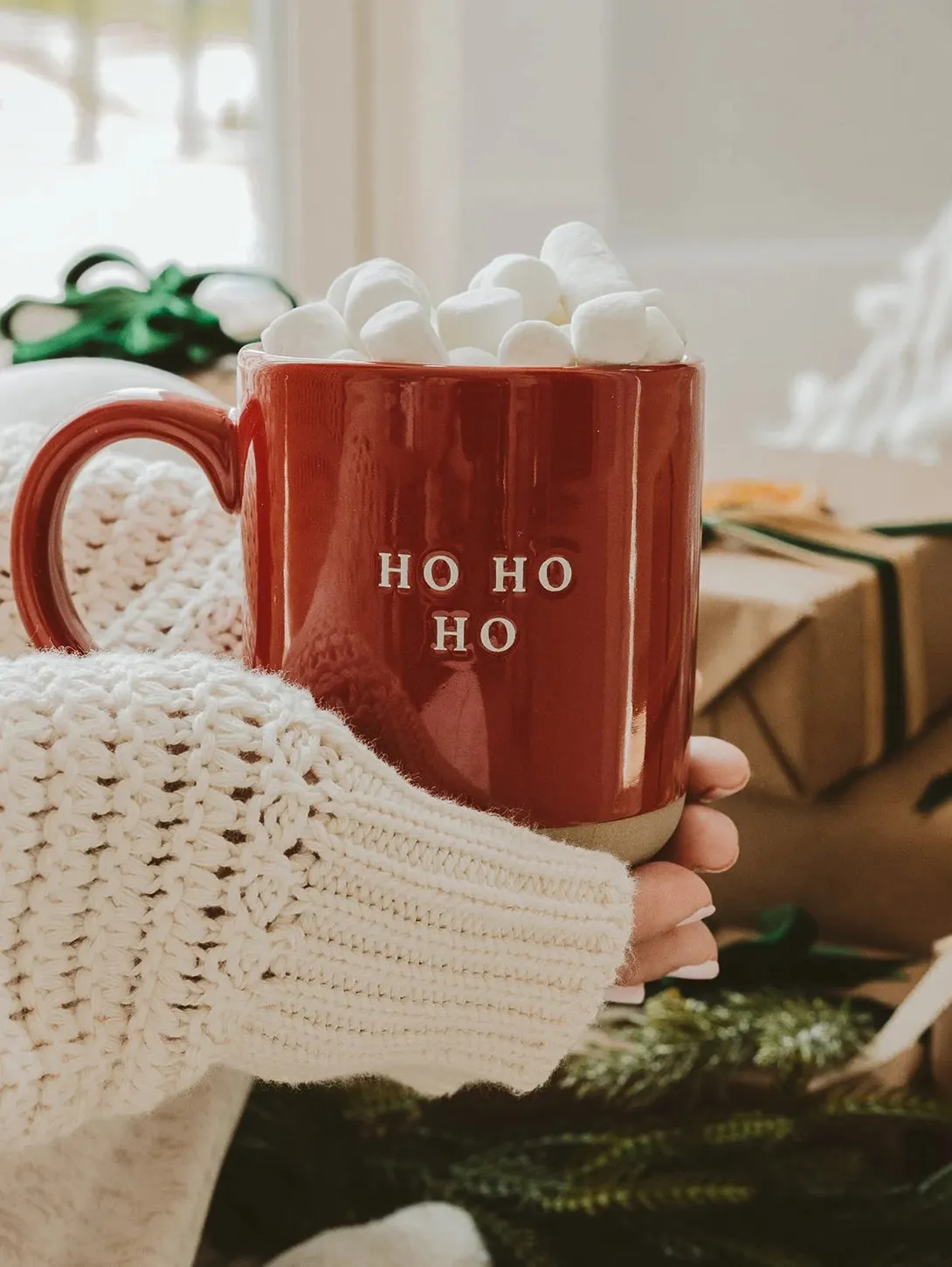 Stoneware Coffee Mug - Ho Ho Ho