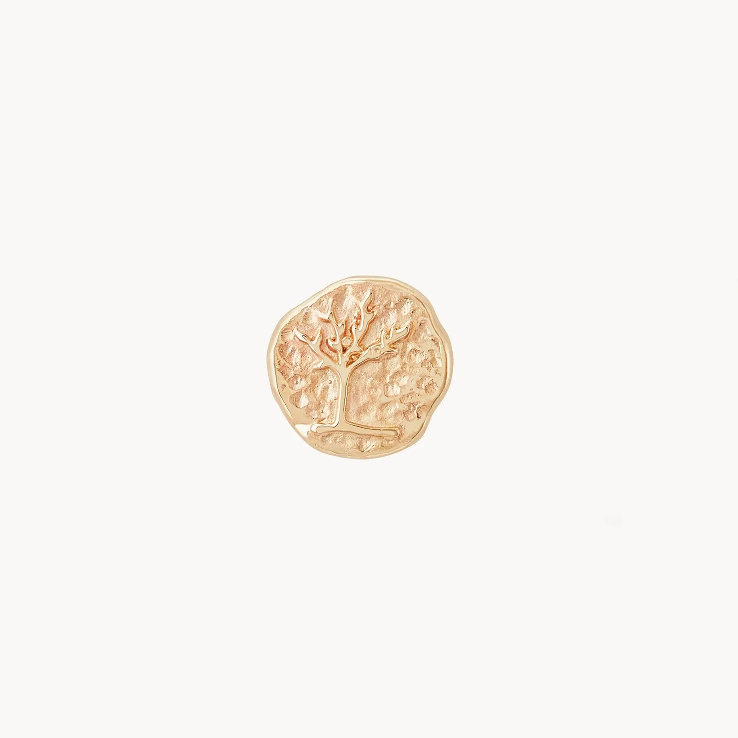tree of life stud earring - 14k yellow gold